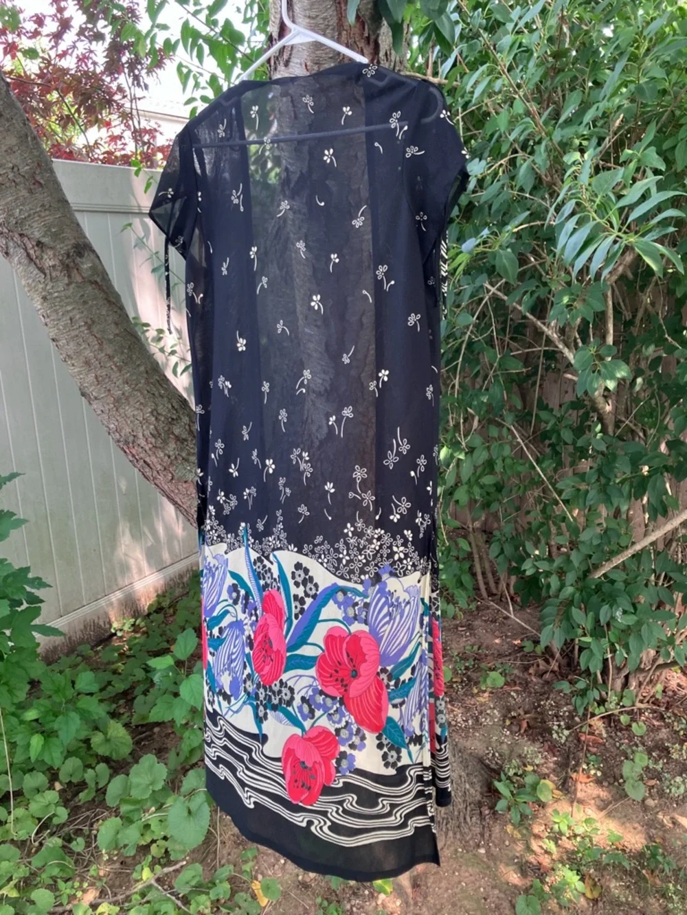 Nouveau Day Robe True Vintage 70s does 20s - Picture 3 of 8